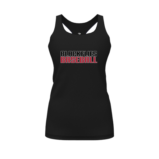 [FT0TRBBK-FYS-LOGO2] Decker Racerback Tank Top (Female Youth S, Black, Logo 2)