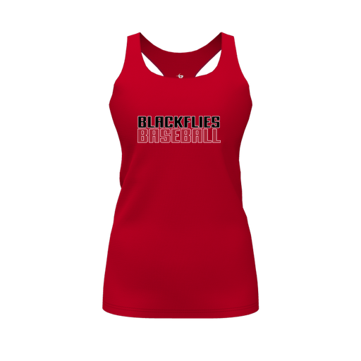[CUS-DFW-RCBK-PER-RED-FYS-LOGO2] Racerback Tank Top (Female Youth S, Red, Logo 2)