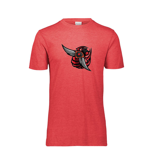 [FTSCUBRD-YS-LOGO1] Decker Youth Tri-Blend T-Shirt - Short Sleeve (Youth S, Red, Logo 1)