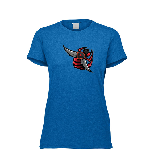 [FTSCUBRY-FAXS-LOGO1] Decker Women's Tri-Blend T-Shirt - Short Sleeve (Female Adult XS, Royal, Logo 1)