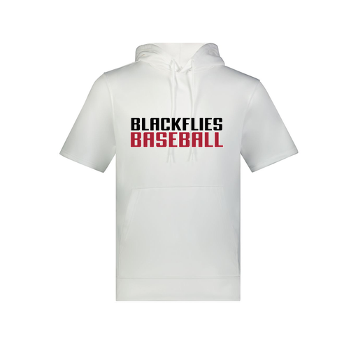[6871.005.S-LOGO2] Men's Dri Fit Short Sleeve Hoodie (Adult S, White, Logo 2)