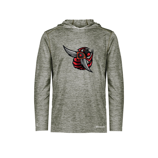 [FOLHCGGY-AS-LOGO1] Decker Men's Charge Hoodie (Adult S, Gray, Logo 1)