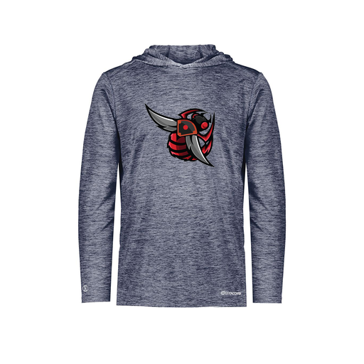 [FOLHCGNV-YS-LOGO1] Decker Youth Charge Hoodie (Youth S, Navy, Logo 1)