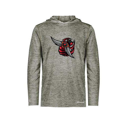 [FOLHCGGY-YS-LOGO1] Decker Youth Charge Hoodie (Youth S, Gray, Logo 1)