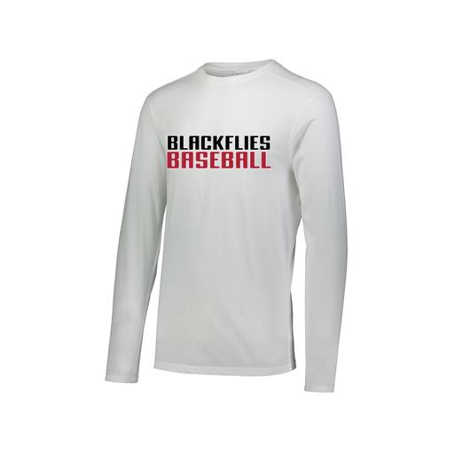 [FTLCUBWH-AXS-LOGO2] Decker Men's Tri-Blend T-Shirt - Long Sleeve (Adult XS, White, Logo 2)