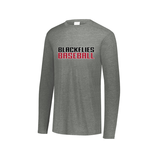 [FTLCUBGY-AXS-LOGO2] Decker Men's Tri-Blend T-Shirt - Long Sleeve (Adult XS, Gray, Logo 2)