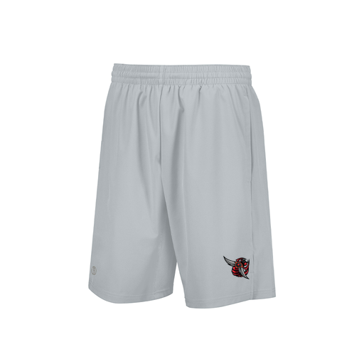 [229556.099.XS-LOGO1] Men's Weld Short (Adult XS, Silver, Logo 1)
