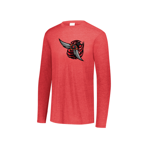 [3076.V96.S-LOGO1] Youth LS Ultra-blend T-Shirt (Youth S, Red, Logo 1)