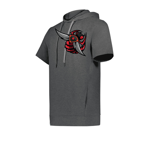 [222605-GRY-YS-LOGO1] YOUTH VENTURA SOFT KNIT SHORT SLEEVE HOODIE (Youth S, Gray, Logo 1)