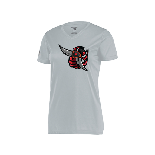[222820.099.S-LOGO1] Ladies Movement Dri Fit Shirt (Female Adult S, Silver, Logo 1)
